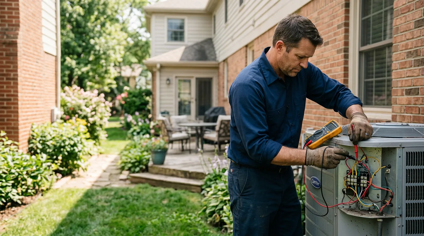 HVAC technician working near Shrewsbury, PA